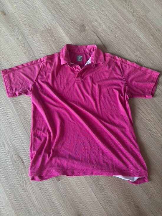 Callaway Other - CALLAWAY MEN'S CALLAWAY POLO Pink white Dot XL